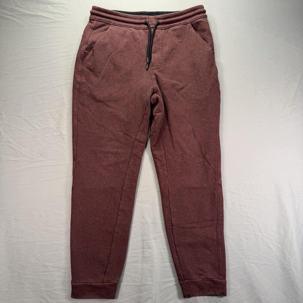 Public Rec Sweatpants Mens 32x30 Red Joggers Drawstring Pockets Knit Work Out